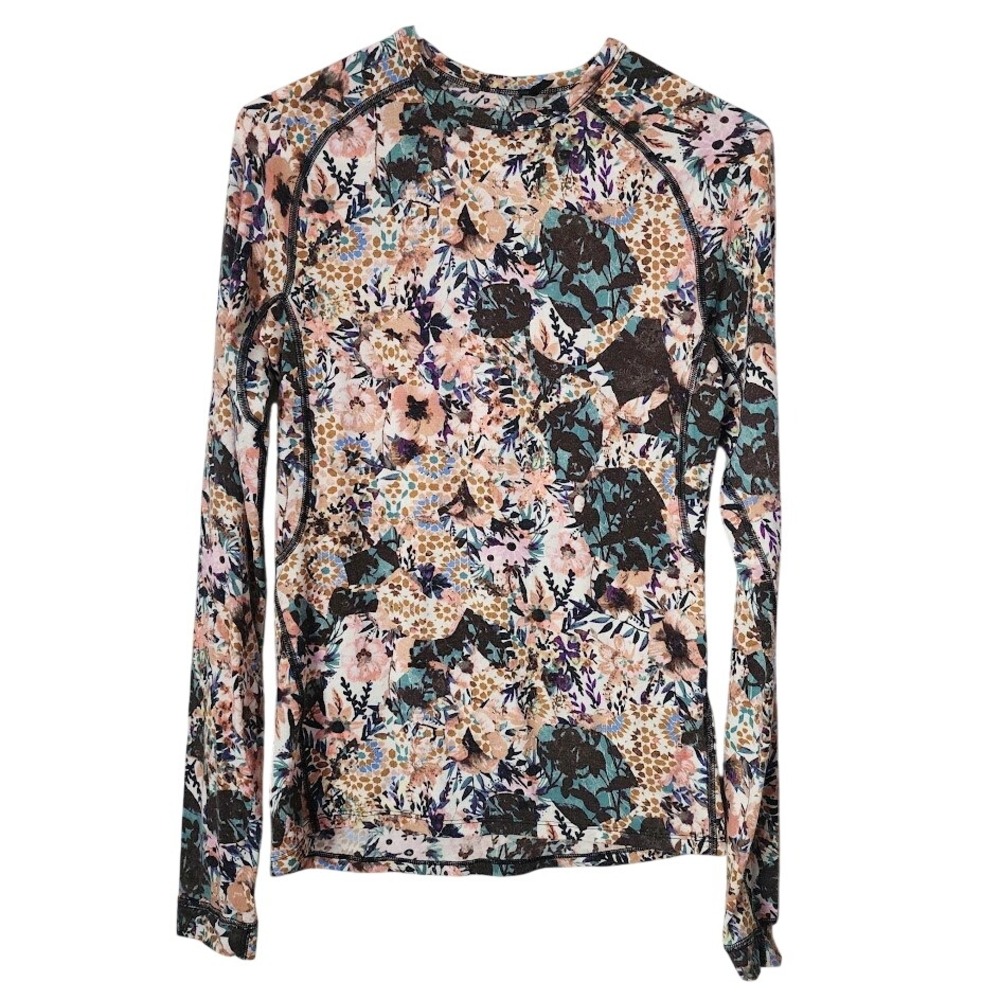 BACKCOUNTRY Cedars Merino Baselayer Top Tyrol Floral Print Small S Gorpcore Ski